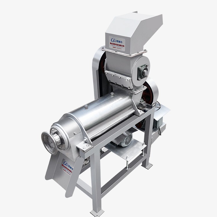 现货1.5T破碎榨汁机雪花梨、柠檬柑橘菠萝工业压榨机螺杆式榨汁机图5