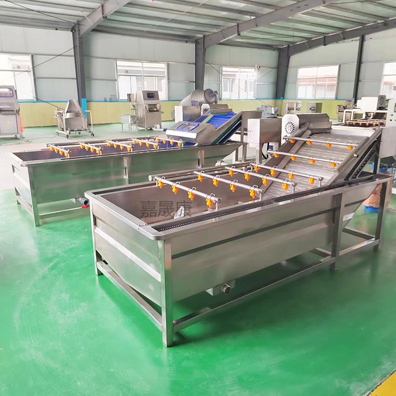 全自动苹果气泡清洗机不锈钢商用预制菜清洗设备果蔬气泡清洗机图4