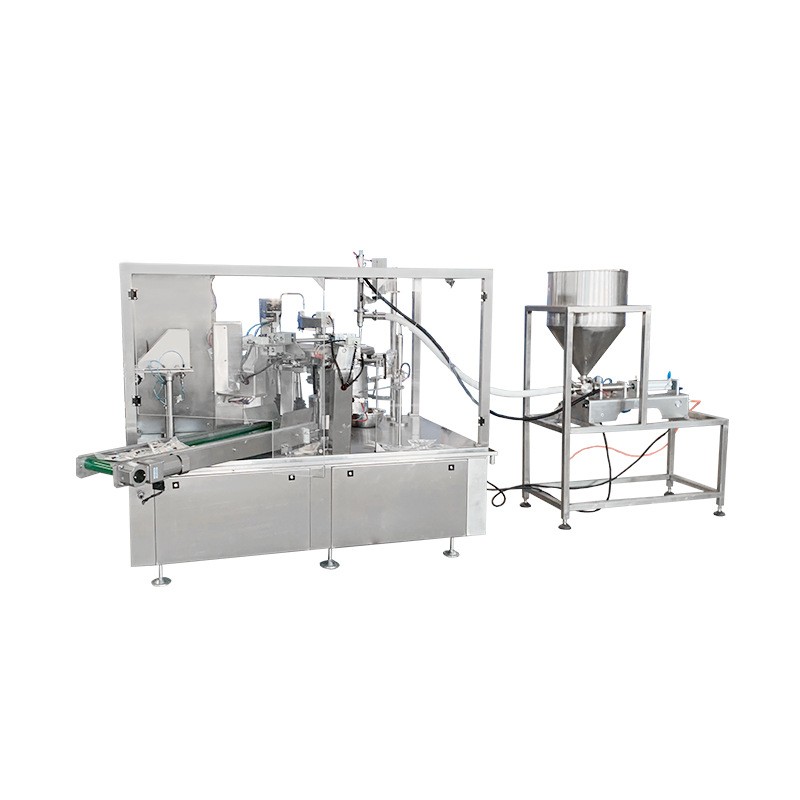 全自动蚕豆给袋式包装机 颗粒自动称重包装设备图5