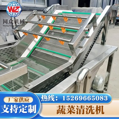 毛豆气泡果蔬清洗机 商用多功能酸菜脱盐清洗机 辣椒喷淋清洗设备