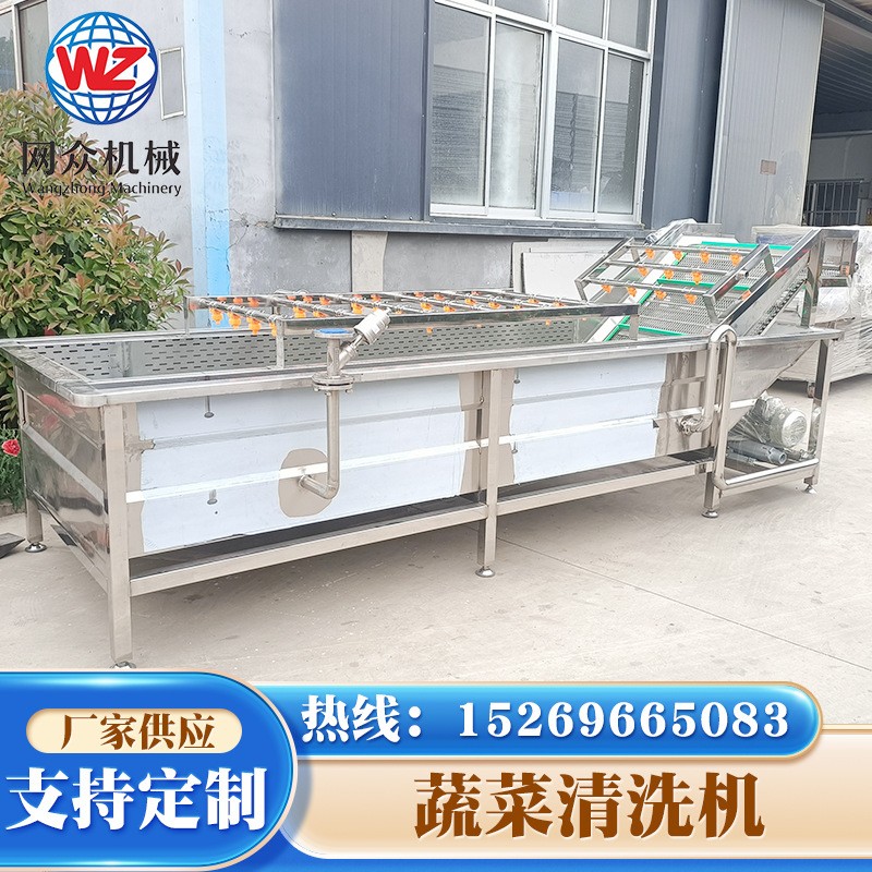毛豆气泡果蔬清洗机 商用多功能酸菜脱盐清洗机 辣椒喷淋清洗设备图3