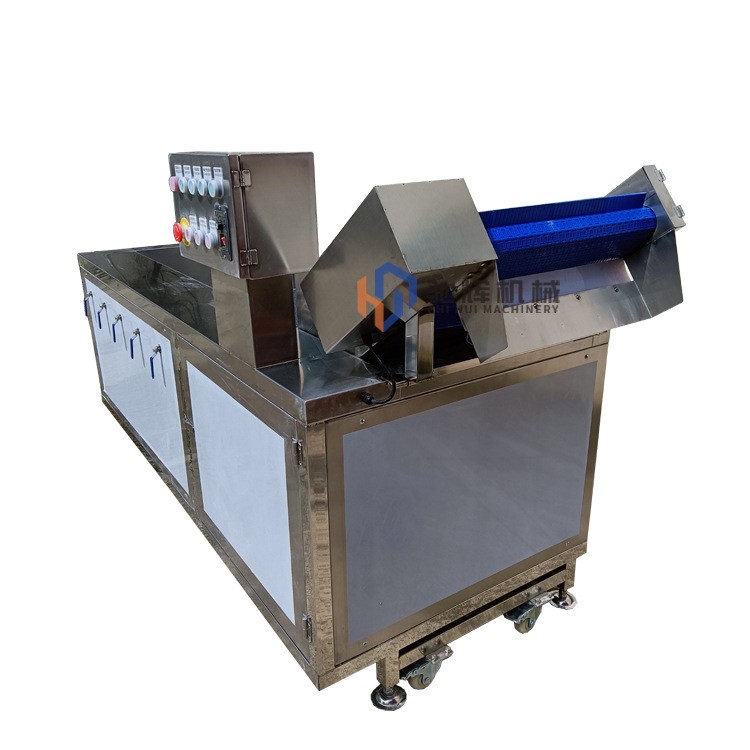 广东叶菜蔬菜清洗机厂家 大枣灰枣气泡喷淋双重清洗机 清洗风干线图3