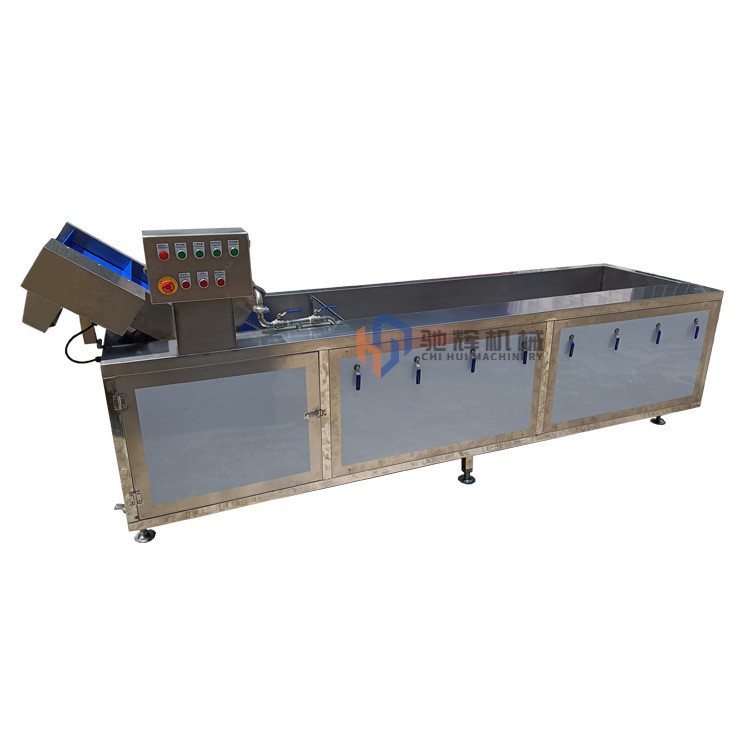 3.2米多功能洗菜机 气泡臭氧自动果蔬清洗机 大型涡流洗菜机图4