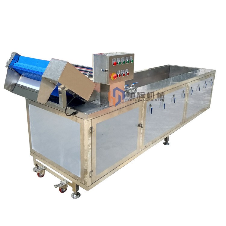 3.2米多功能洗菜机 气泡臭氧自动果蔬清洗机 大型涡流洗菜机图2