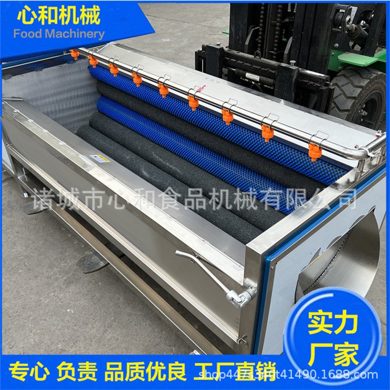 工业大型 毛辊清洗机 自动毛刷土豆清洗机 毛辊土豆清洗去皮机图3