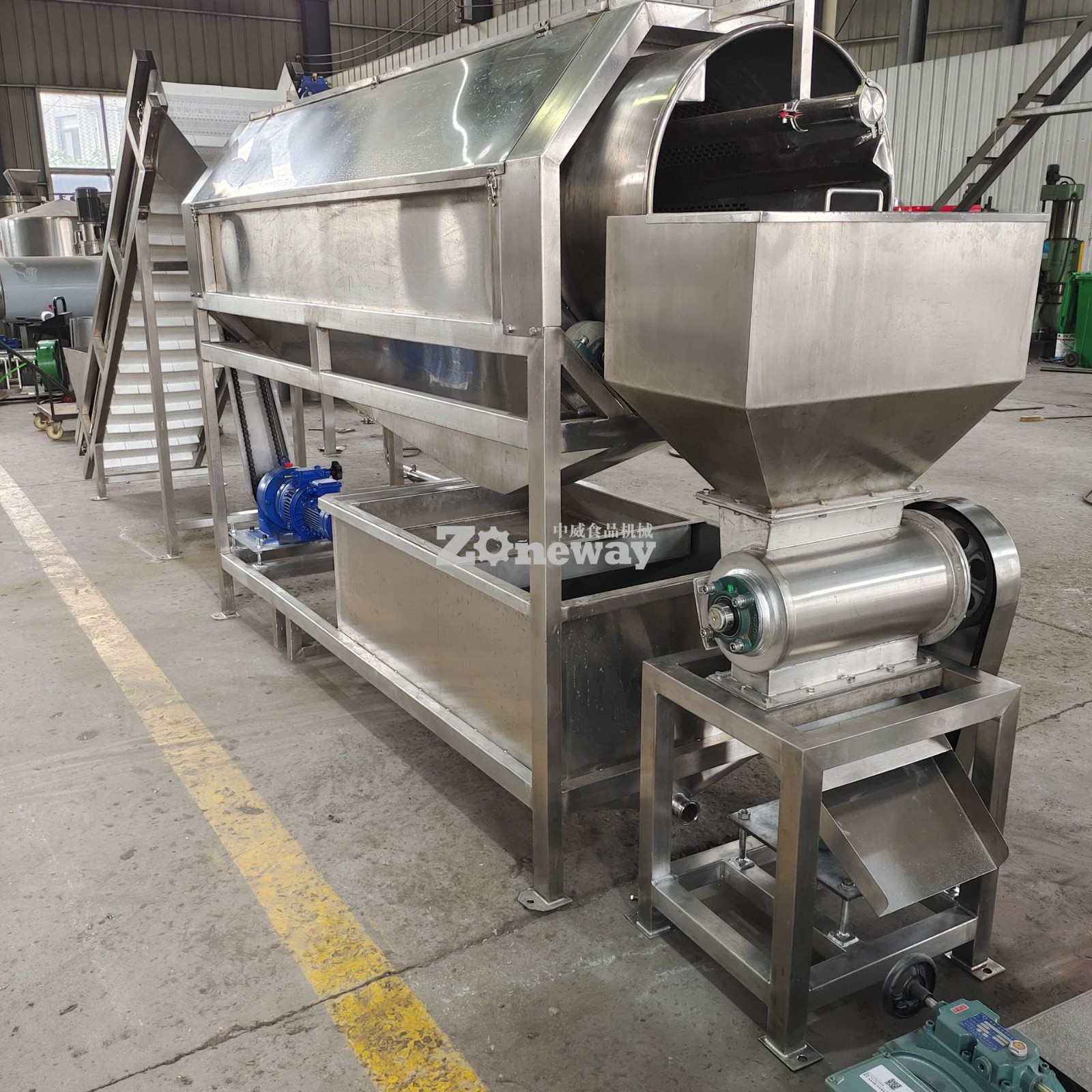 GXJ型滚筒清洗机 商用果蔬清洗生产线 净菜果蔬蔬菜清洗设备图2