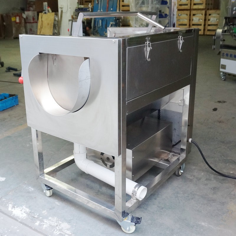 志伟ZW-909中型土豆去皮机 马铃薯清洗机，芋头萝卜毛刷清洗机图2