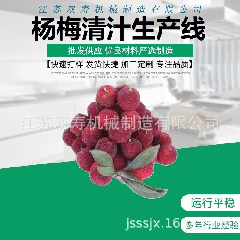 厂家直销优质的杨梅原汁清汁浓缩汁浊汁果酱饮料生产线图2