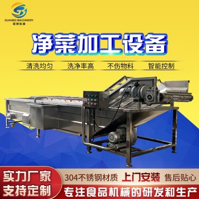 大型高压喷淋气泡清洗机 叶类菜韭菜清洗机 多功能芹菜清洗流水