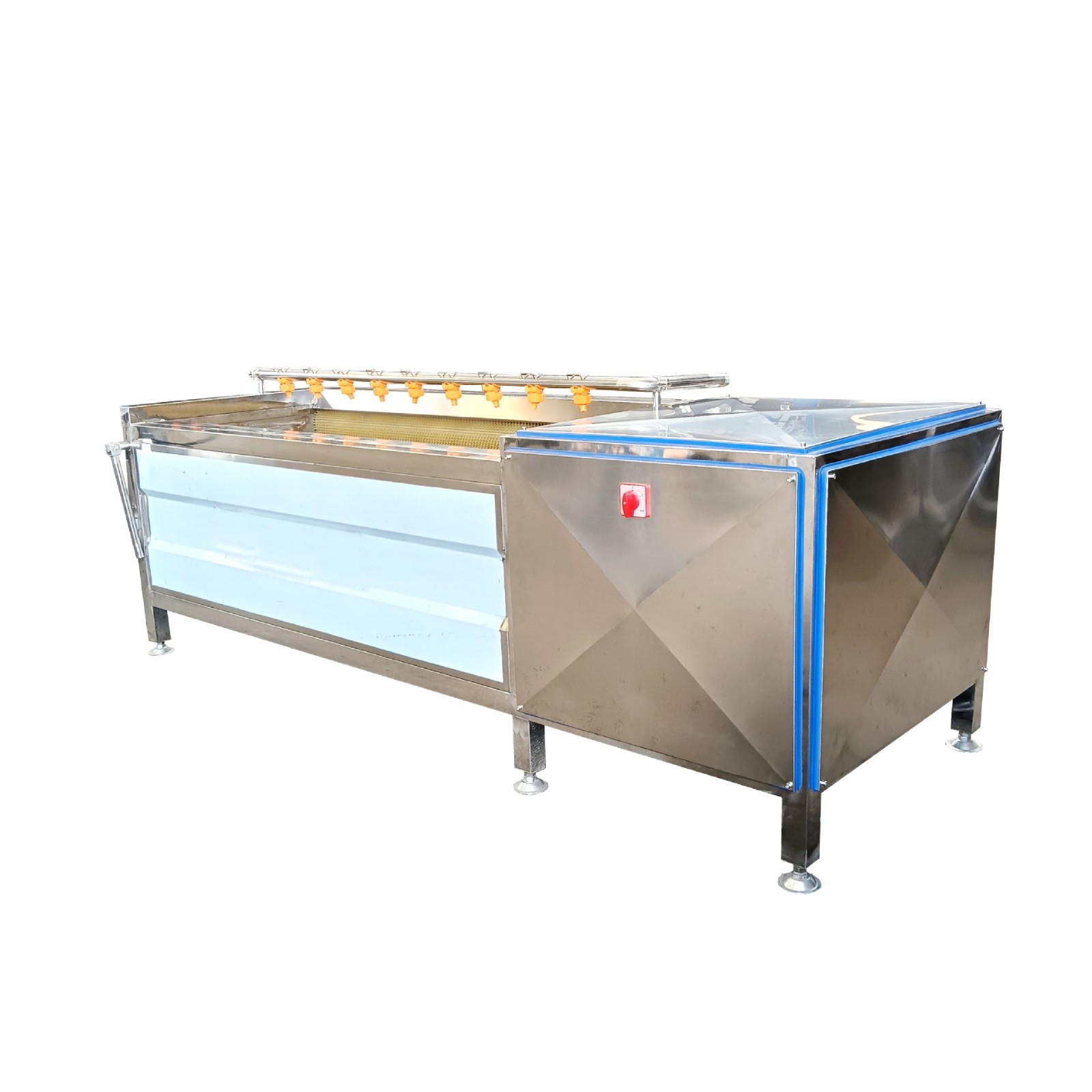全自动红薯毛辊去皮清洗机 贝类海鲜毛辊清洗机设备 萝卜清洗设备图5