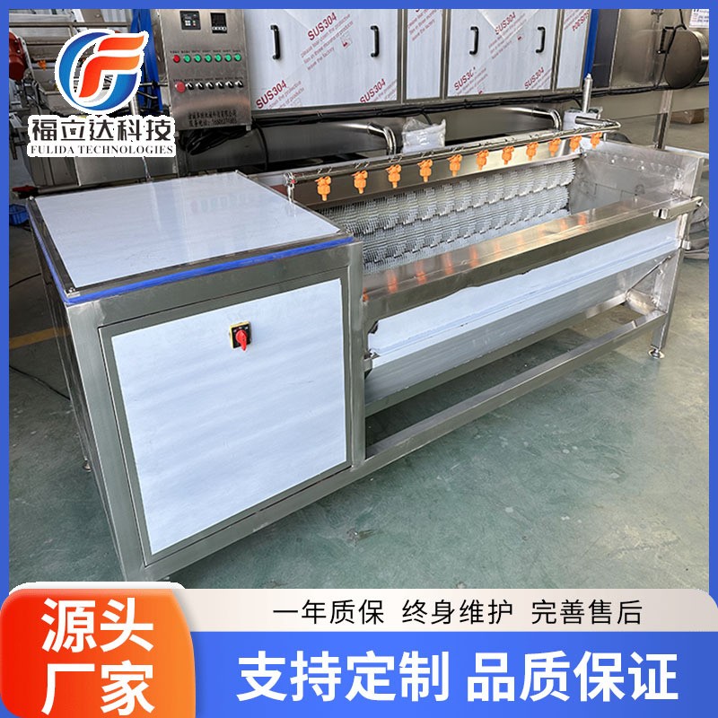 不锈钢毛刷清洗机 果蔬加工清洗设备 小型根茎类果蔬清洗去皮机图2