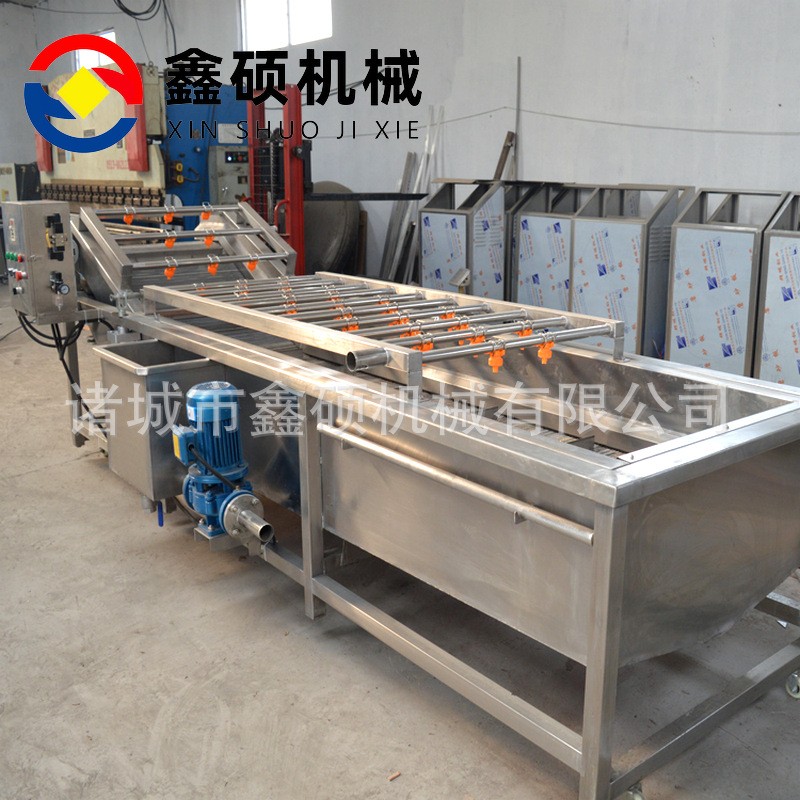 菌菇类加工清洗生产流水线 香菇片木耳丝清洗流水线 气泡式清洗机图3