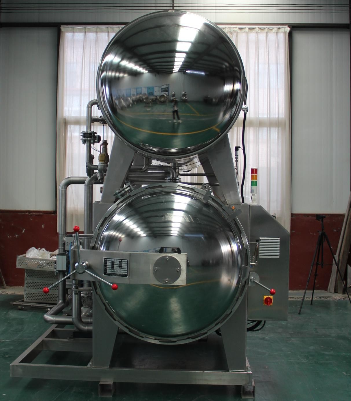 商用不锈钢高温杀菌锅 双层高温杀菌设备 罐头午餐肉杀菌锅图4