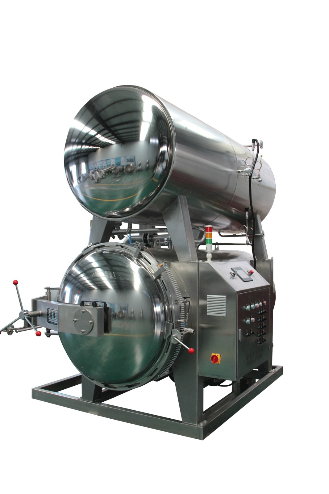 商用不锈钢高温杀菌锅 双层高温杀菌设备 罐头午餐肉杀菌锅图5