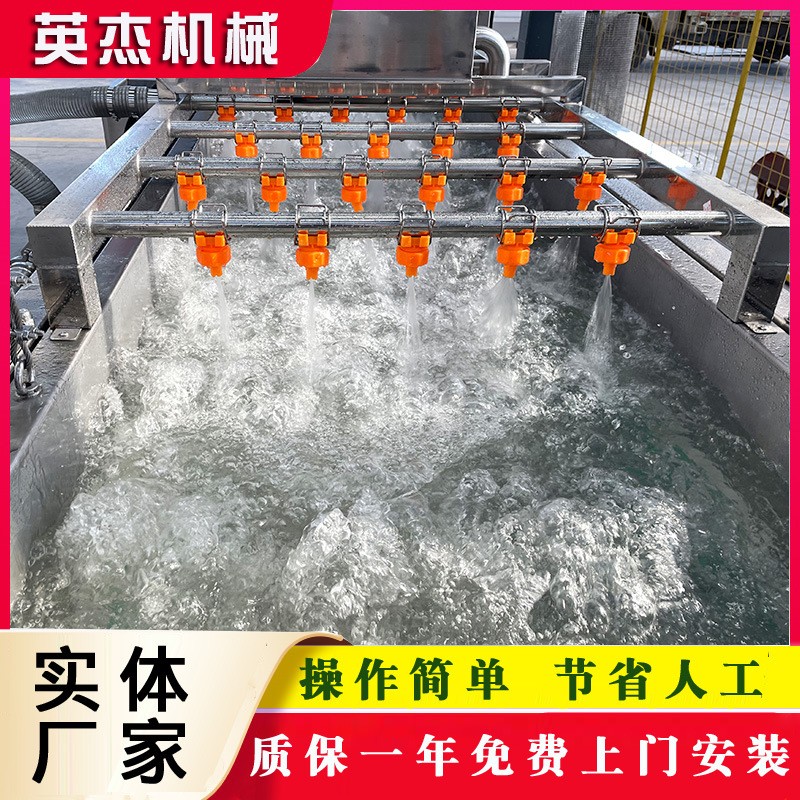 鲜食玉米加工设备冷冻肉类解冻清洗全自动海藻类去盐机果蔬清洗机图3
