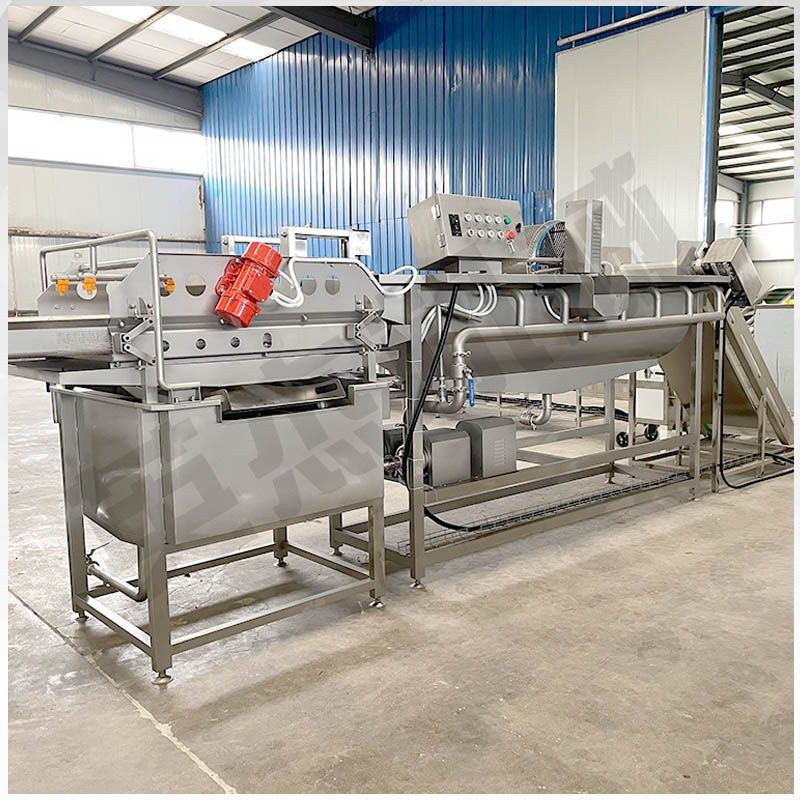预制菜加工设备鲜食玉米流水线中央厨房设备生产厂家净菜清洗机图3