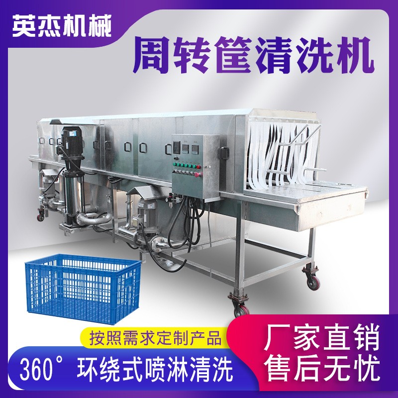 周转筐清洗机 全自动洗筐机去 油污洗筐机 塑料框托盘清洗设备图3