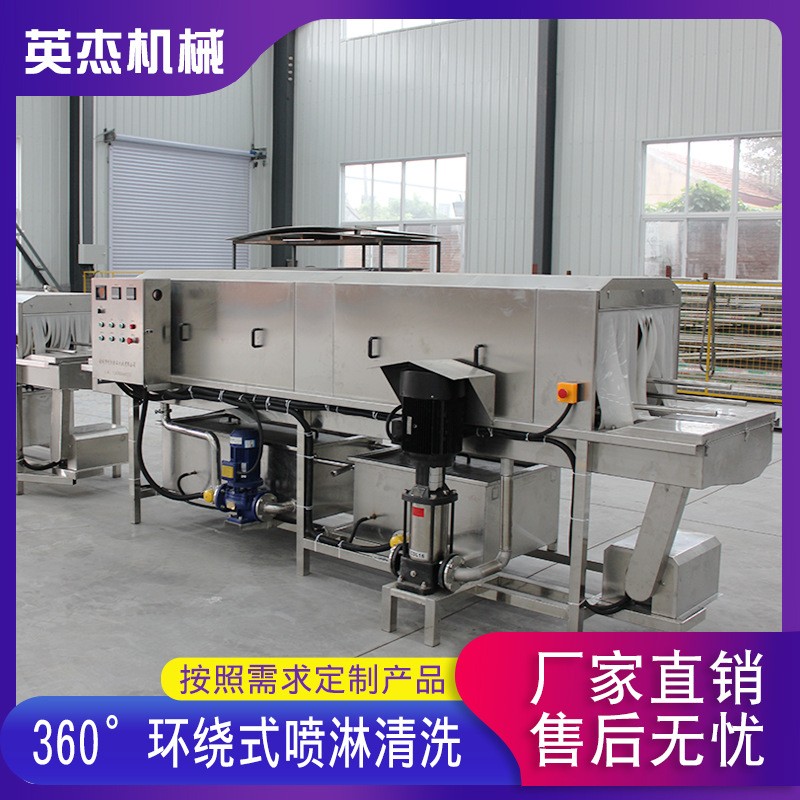 周转筐清洗机 全自动洗筐机去 油污洗筐机 塑料框托盘清洗设备图4