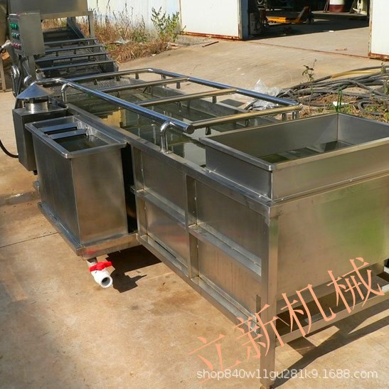 全自动气泡清洗机 多功能水果蔬菜清洗配套输送线气泡清洗解冻机图3