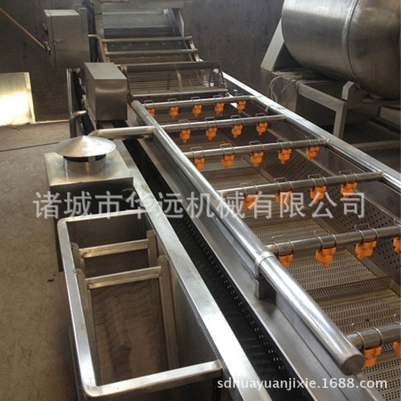 帝王蟹蒸煮设备海螺漂烫机扇贝漂烫蒸煮机连续式海产品蒸煮漂烫机图4