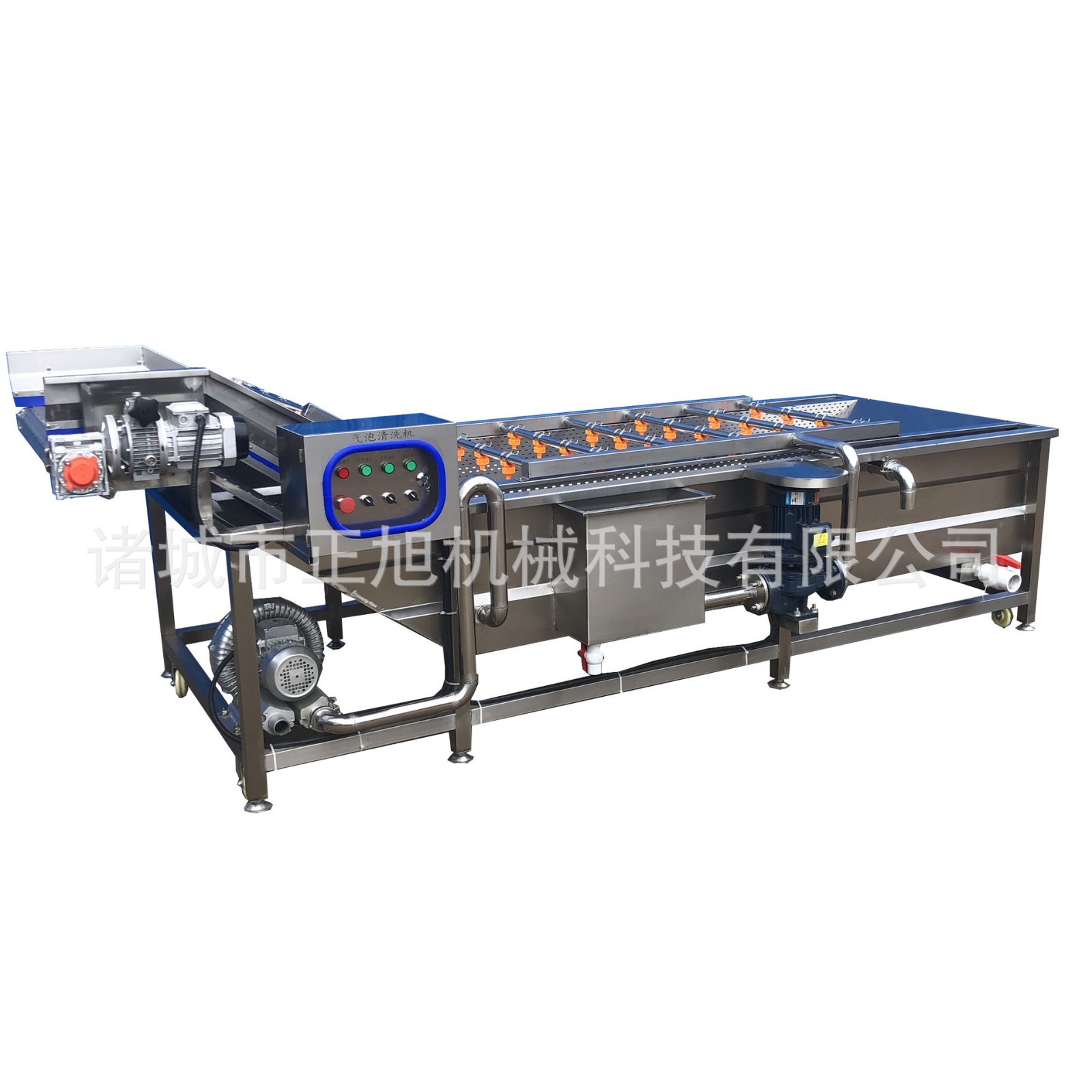 商用大型雪菜洗菜机蘑菇白菜高压喷淋气泡清洗 蔬菜清洗风干清洗图5