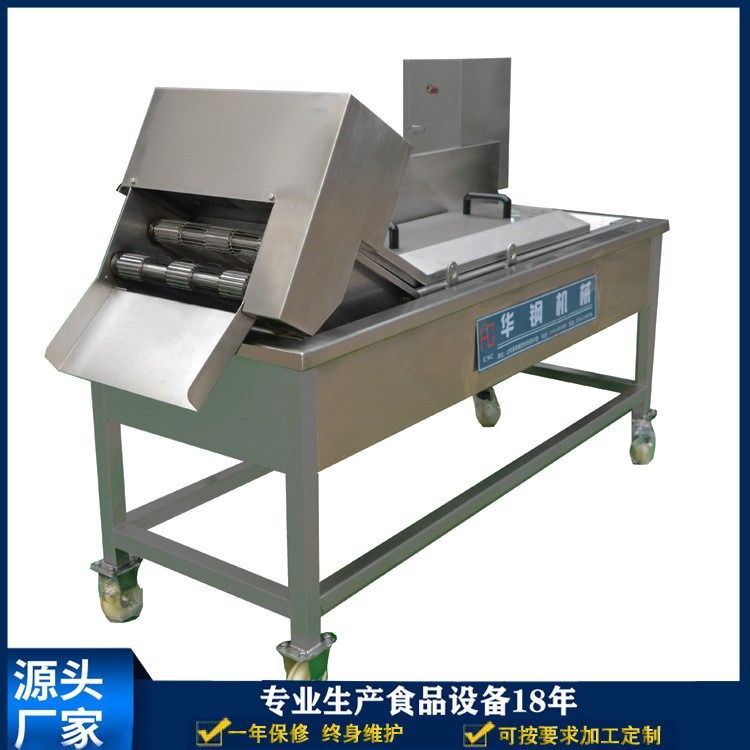 全自动小型油炸流水线 连续式小型油炸机电加热 小熟肉油炸线自动图5