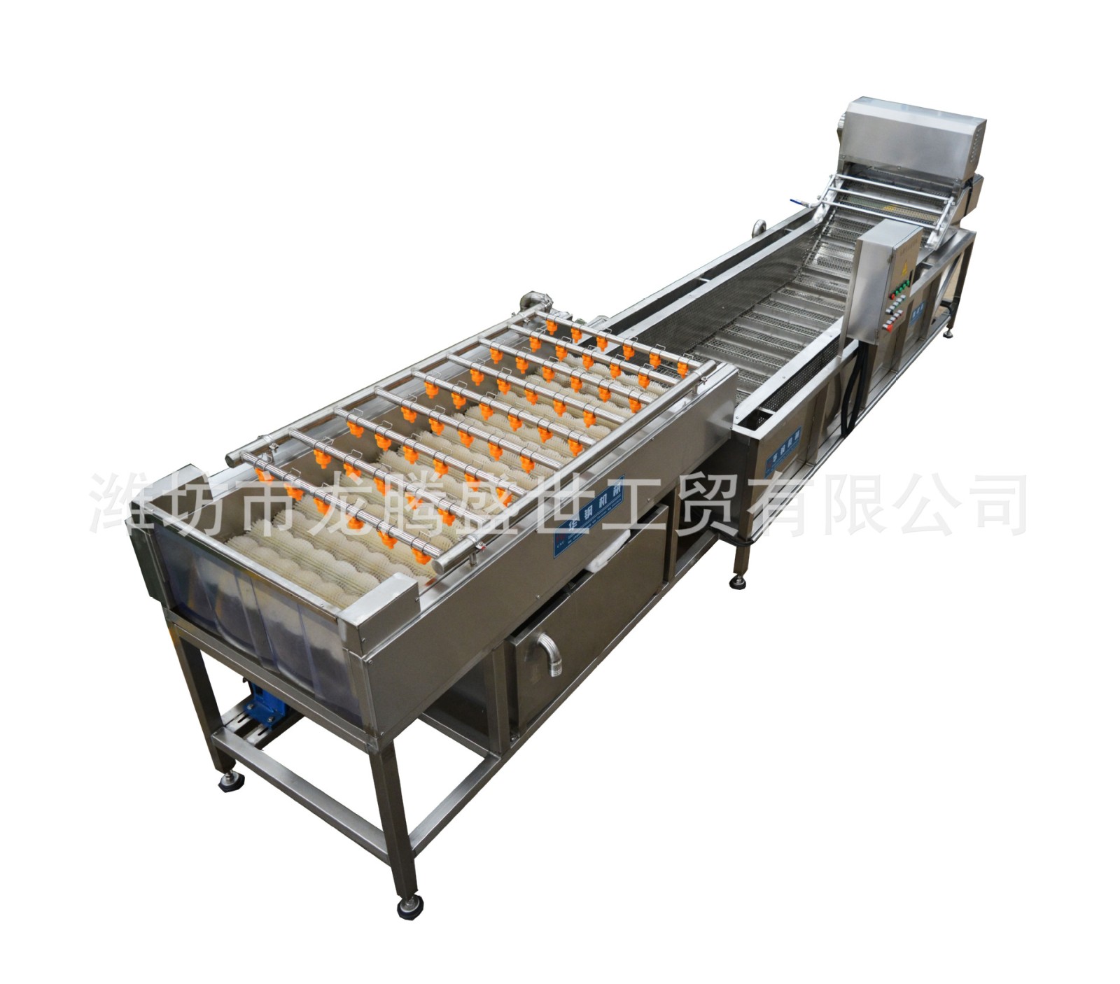 厂家定做生产各种水果清洗线苹果清洗风干分选流水线自动化图4