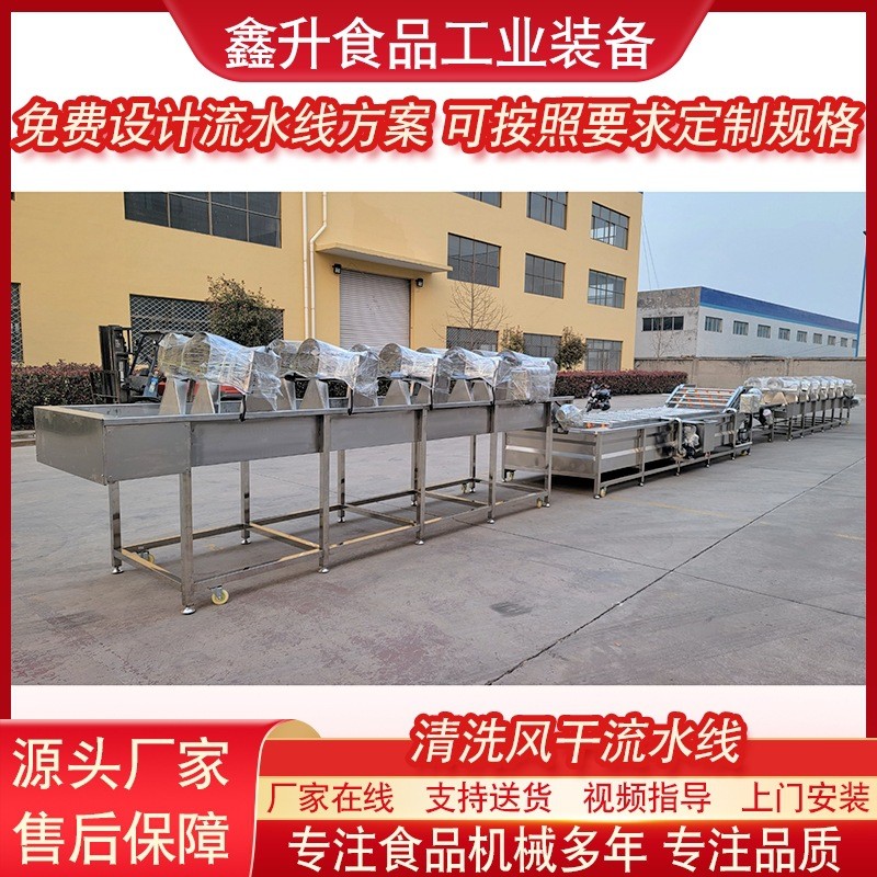 蓝莓清洗机 全自动果蔬清洗风干流水线 不锈钢毛豆清洗风干设备图4