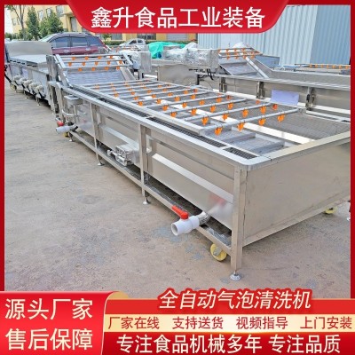 全自动玉米果蔬清洗机 草莓喷淋式气泡清洗机 预制菜清洗加工设备