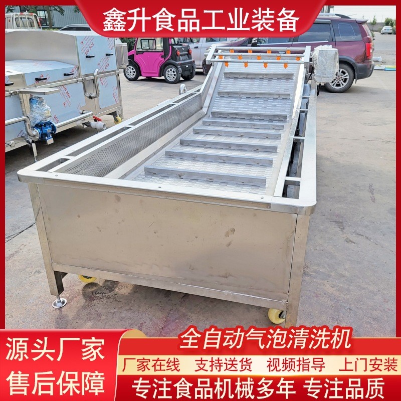 全自动玉米果蔬清洗机 草莓喷淋式气泡清洗机 预制菜清洗加工设备图2