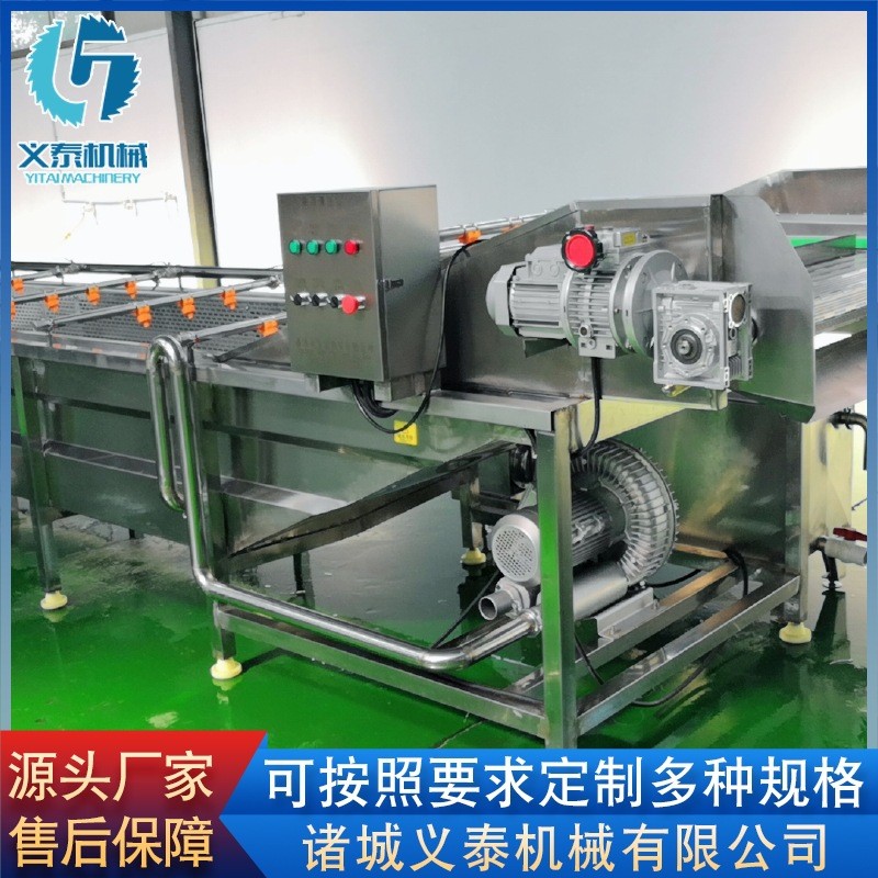 玉米段气泡清洗机设备 全自动豌豆粒清洗线 果蔬喷淋式清洗设备图3