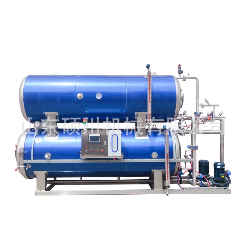 熟食高温高压杀菌釜马口铁肉罐头喷淋式灭菌锅饮料豆干魔芋杀菌锅图5