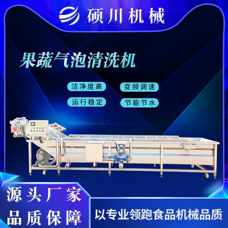 海带丝裙带菜气泡清洗机酱菜咸菜脱盐清洗机器樱桃草莓清洗设备图2