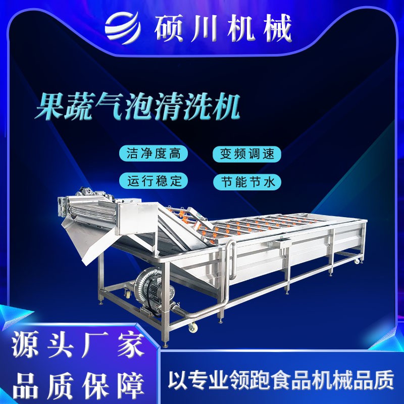 海带丝裙带菜气泡清洗机酱菜咸菜脱盐清洗机器樱桃草莓清洗设备图3