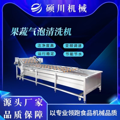 海带丝裙带菜气泡清洗机酱菜咸菜脱盐清洗机器樱桃草莓清洗设备