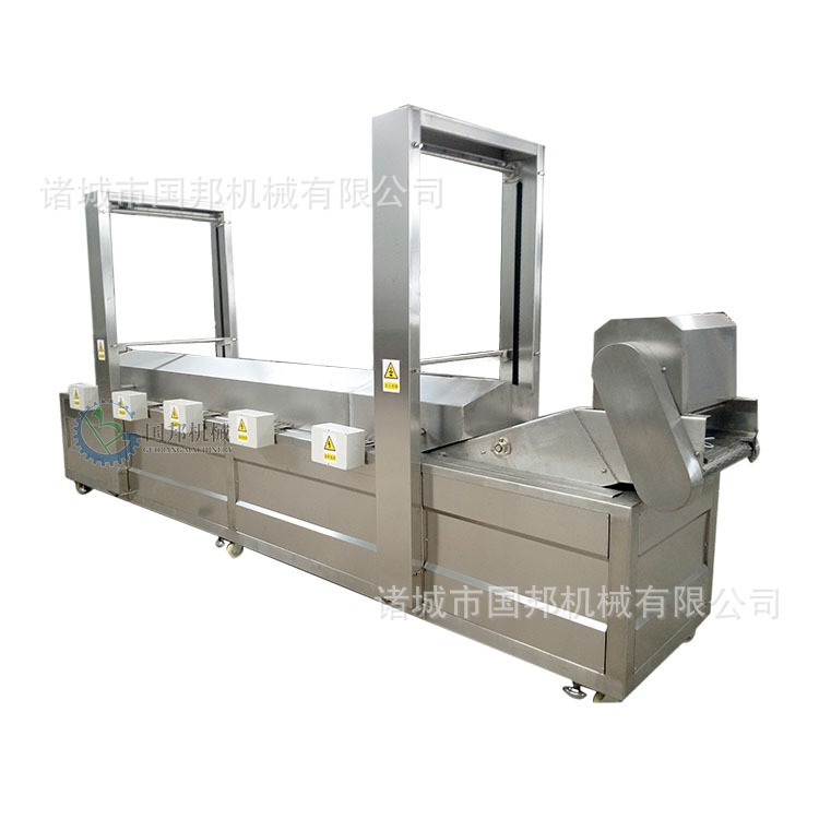 豆腐丸子油炸机 香蕉片全自动油炸线 连续式藕盒油炸生产线图5