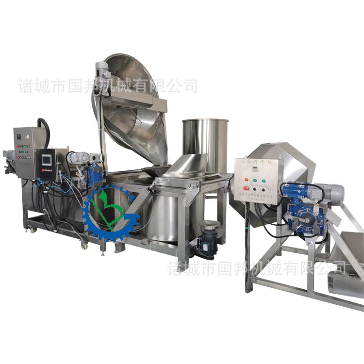 虎皮花生加工设备 全自动酒鬼花生米油炸机 螺蛳粉配料油炸锅图5