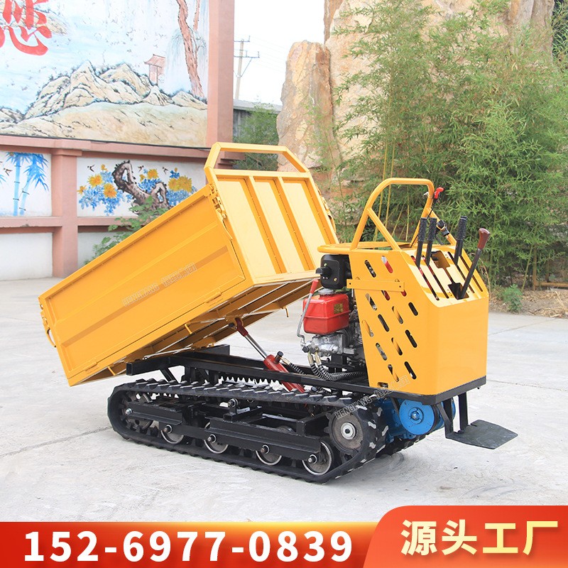 爬山虎运输车履带运输车农用全地形果园山地液压自卸车运料拖拉机图4