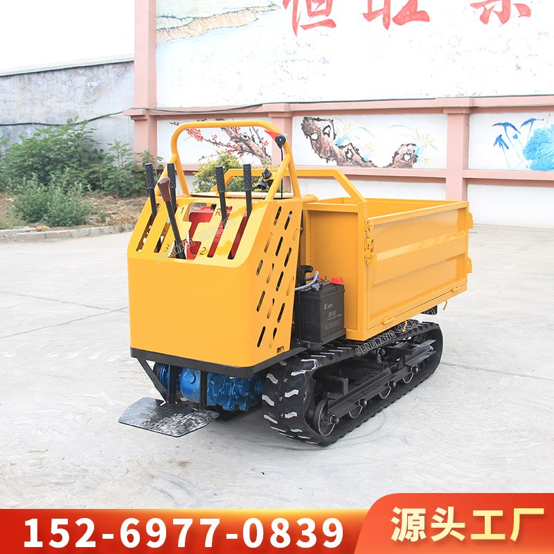 爬山虎运输车履带运输车农用全地形果园山地液压自卸车运料拖拉机图3