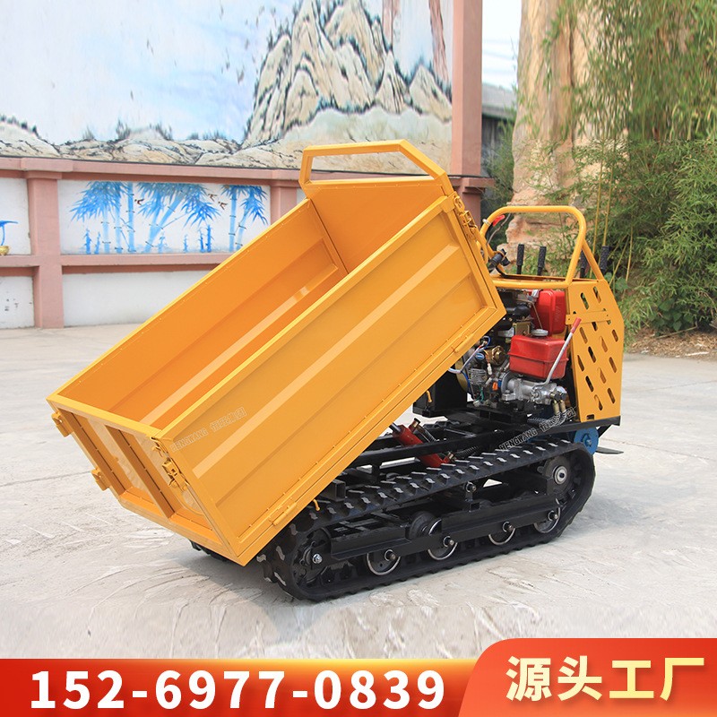 爬山虎运输车履带运输车农用全地形果园山地液压自卸车运料拖拉机图2