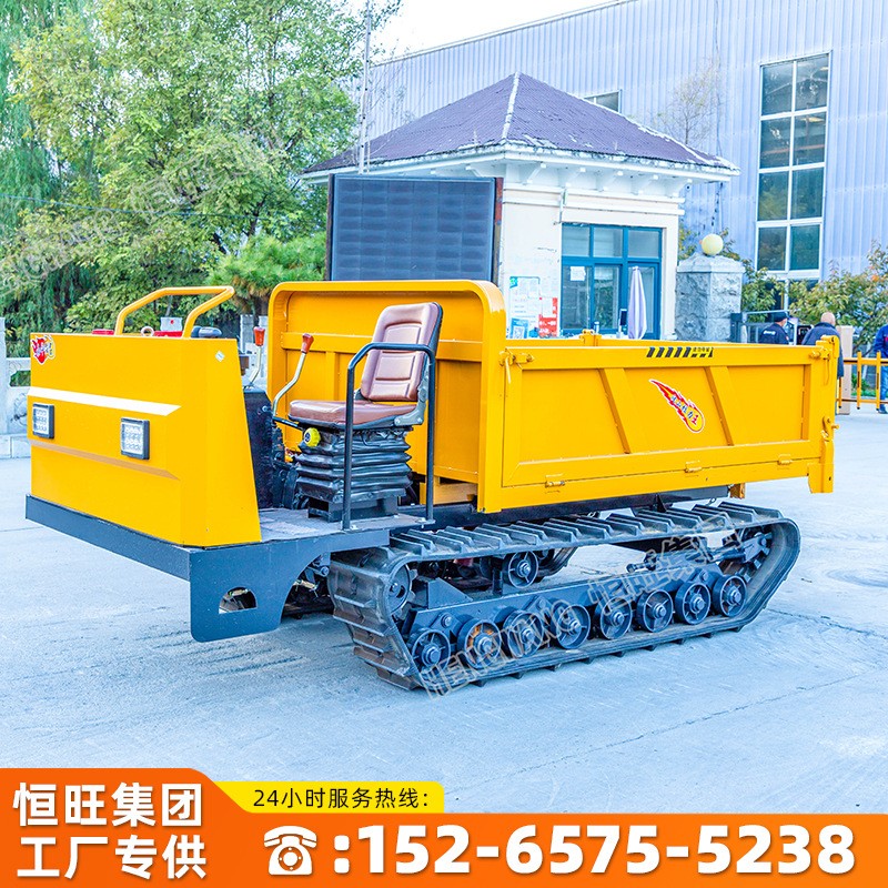 山地果园履带运输车座驾式翻斗自卸爬山虎履带运输车适用于全地形图2