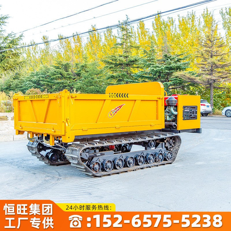 山地果园履带运输车座驾式翻斗自卸爬山虎履带运输车适用于全地形图4