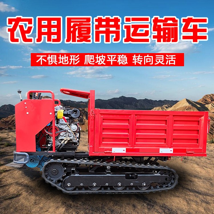 农用自卸运输车设备小型山地果园履带爬山虎不锈钢拉料车机器图2