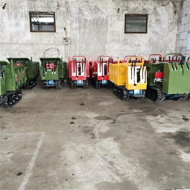 小型履带运输车手扶式农用自卸车设备爬山虎田间育苗车机器批发图3