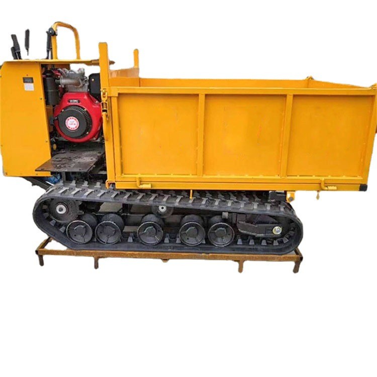 小型履带运输车手扶式农用自卸车设备爬山虎田间育苗车机器批发图5