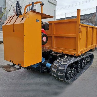 小型履带运输车手扶式农用自卸车设备爬山虎田间育苗车机器批发