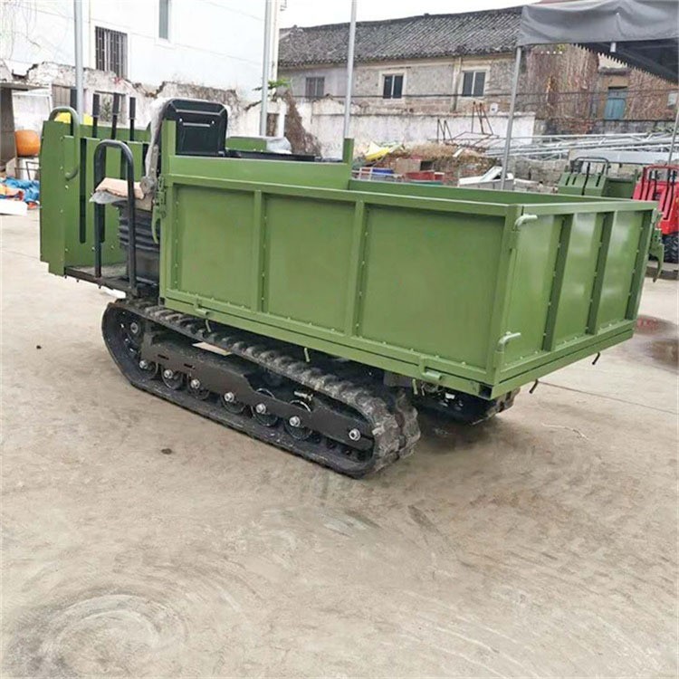 小型履带运输车手扶式农用自卸车设备爬山虎田间育苗车机器批发图4