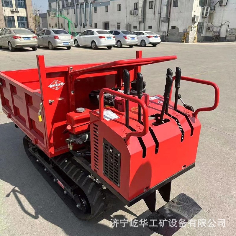 厂家供应手扶履带运输车多功能小型农用山地果园液压式自卸车图2