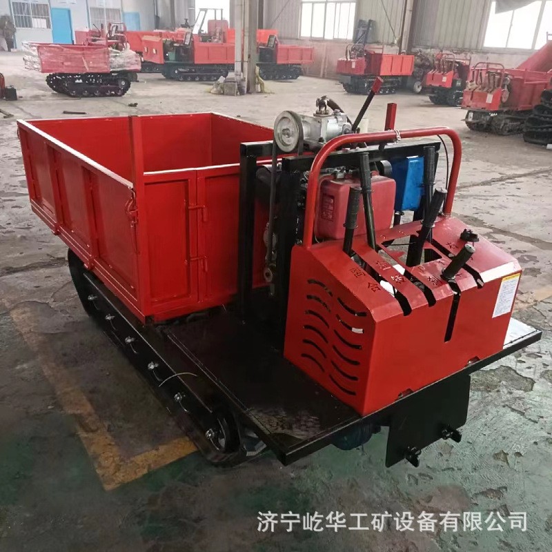 厂家供应多功能小型手扶履带运输车农用果园液压式自卸车图3