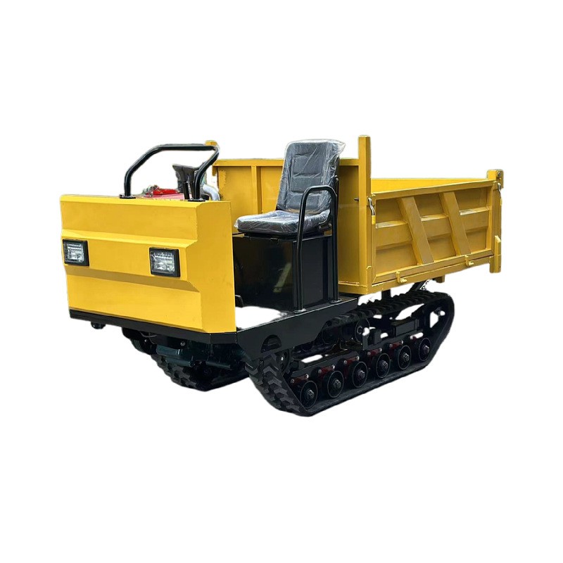 厂家供应多功能小型手扶履带运输车农用果园液压式自卸车图5